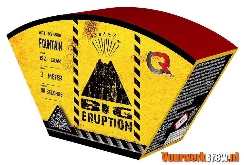 Big Eruption - Rechts China Red - Vuurwerkcrew